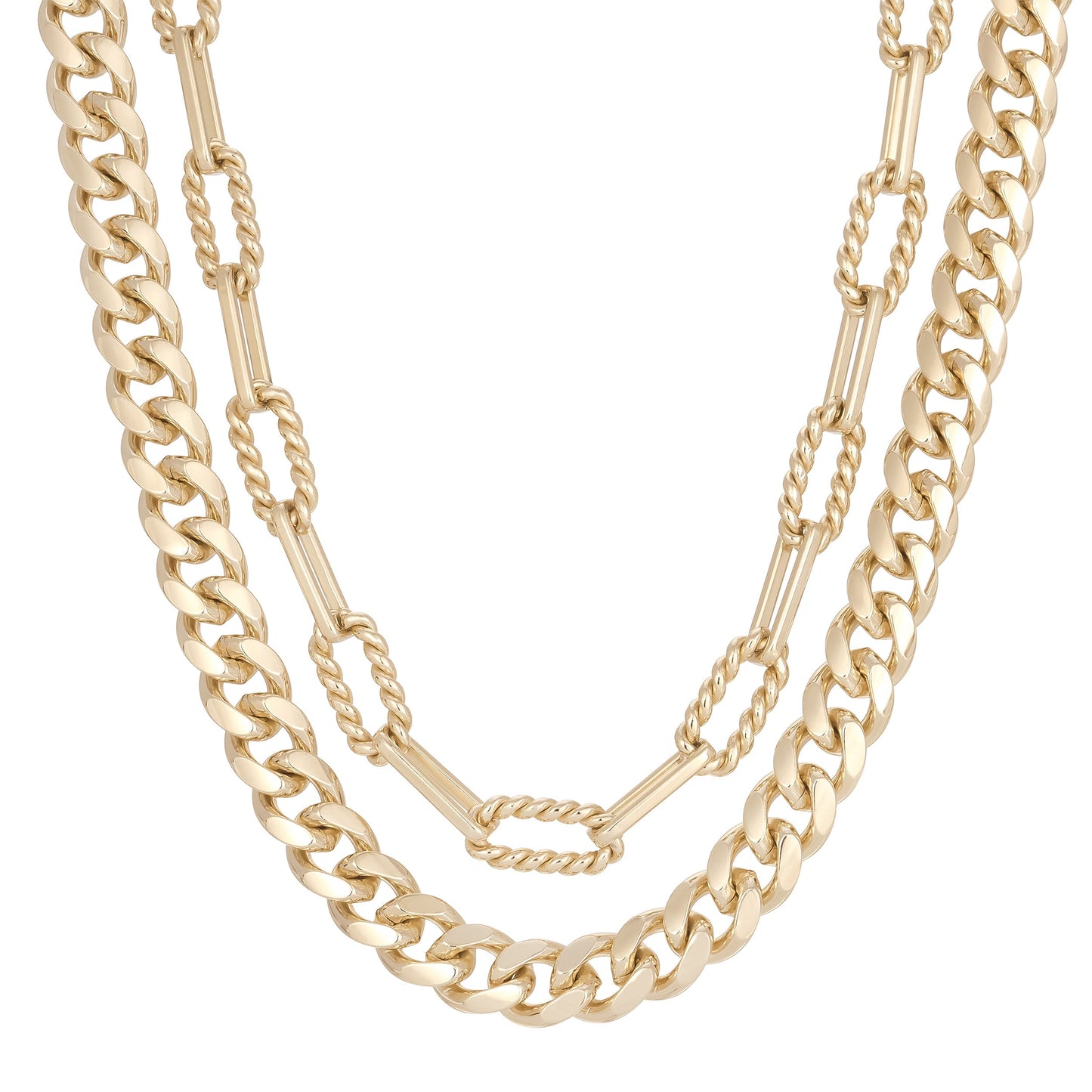 Double Layer Talia Necklace by Eklexic