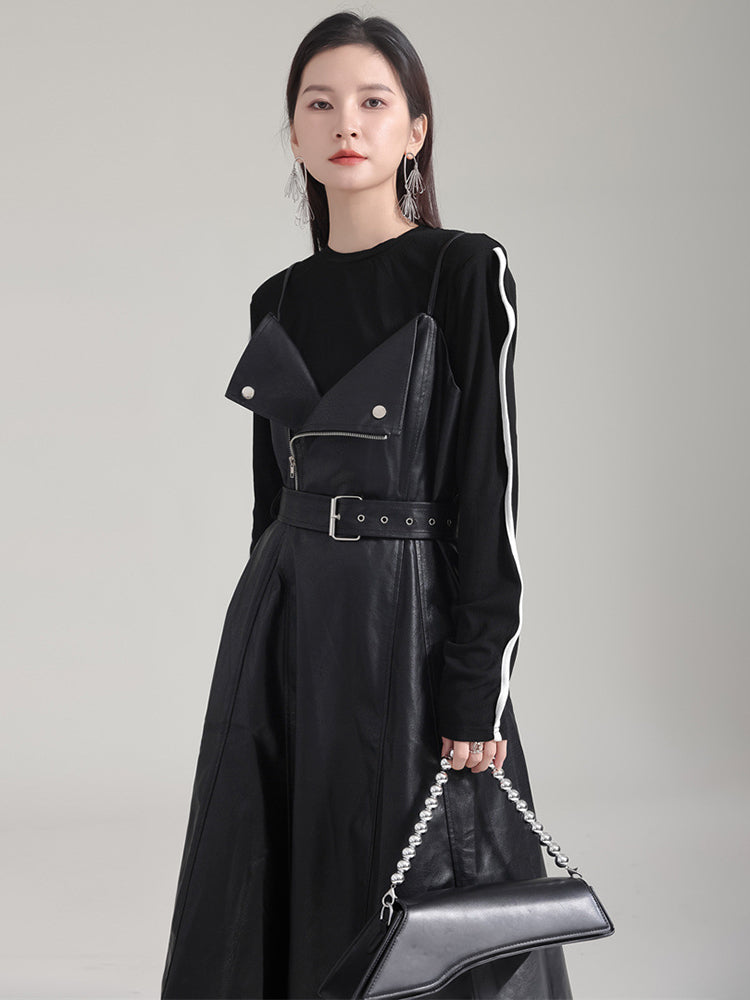 Musset Vegan Leather Dress