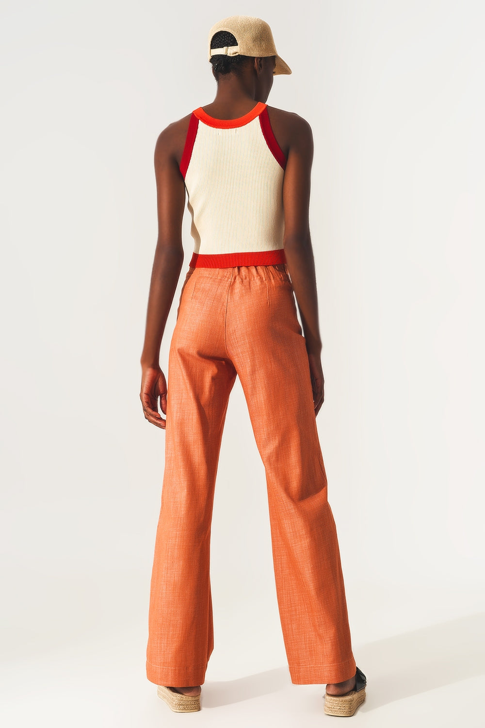 Marine Button Up Wide Leg Pants